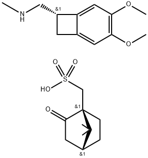 Bicyclo[2.2.1]heptane-1-methanesulfonic acid, 7,7-dimethyl-2-oxo-, (1S,4R)-, compd. with (7S)-3,4-dimethoxy-N-methylbicyclo[4.2.0]octa-1,3,5-triene-7-methanamine (1:1)