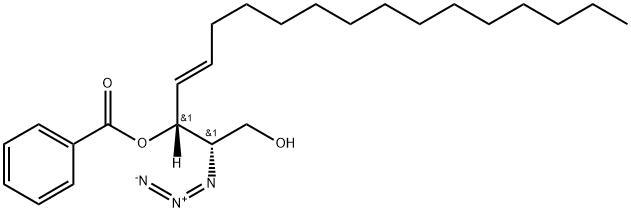 (2S,3R,4E)-2-AZIDO-3-BENZOYL-ERYTHRO-SPHINGOSINE Struktur