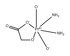 Platinum, diamminedihydroxy[2-(hydroxy-κO)acetato(2-)-κO]-, (OC-6-44)- Struktur