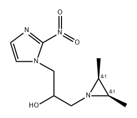 α-[[(2α,3α)-2,3-Dimethyl-1-aziridinyl]methyl]-2-nitro-1H-imidazole-1-ethanol Struktur