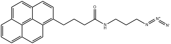 N-(3-azidopropyl)-4-(pyren-1-yl)butanamide Struktur