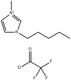 1H-Imidazolium, 1-methyl-3-pentyl-, 2,2,2-trifluoroacetate (1:1) Struktur