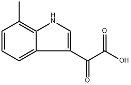 1H-Indole-3-acetic acid, 7-Methyl-α-oxo- Struktur