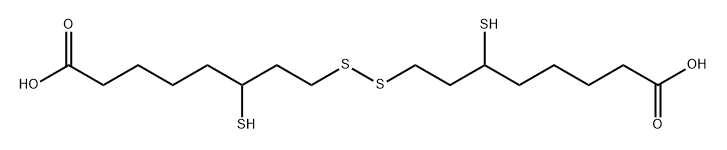 Octanoic acid, 8,8'-dithiobis[6-mercapto- (6CI) Struktur