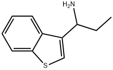 Benzo[b]thiophene-3-methanamine, α-ethyl- Struktur