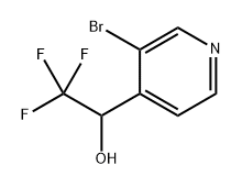 1-(3-Bromopyridin-4-yl)-2,2,2-trifluoroethanol Struktur