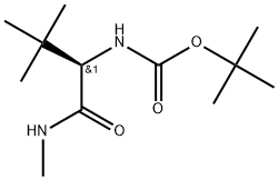 tert-butyl(R)-(3,3-dimethyl-1-(methylamino)-1-oxobutan-2-yl)carbamate Struktur