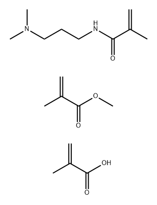 2-Propenoic acid, 2-methyl-, C12-15-alkyl esters, polymers with N-3-(dimethylamino)propyl-2-methyl-2-propenamide and Me methacrylate Struktur