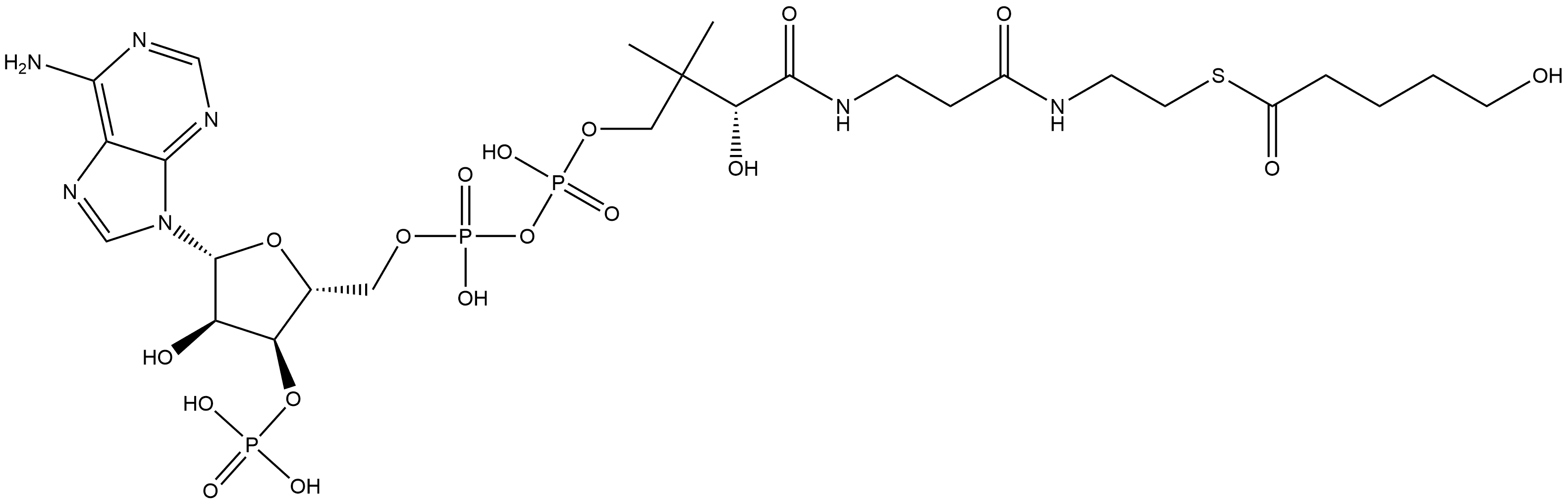 Coenzyme A, S-(5-hydroxypentanoate) Struktur