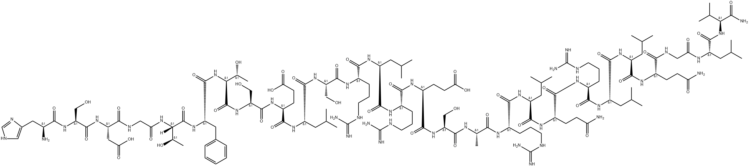 Secretin (Canine) Struktur