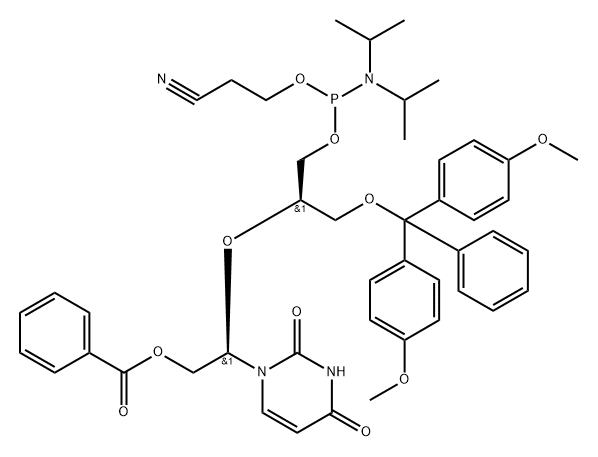 UNA-U-CE Phosphoramidite Struktur