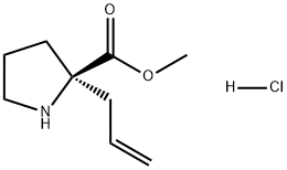 L-Proline, 2-(2-propen-1-yl)-, methyl ester, hydrochloride (1:1) Struktur