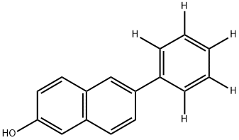 2-Naphthalenol, 6-(phenyl-2,3,4,5,6-d5)- Struktur