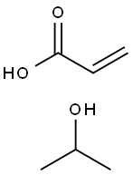 2-Propenoic acid, polymers with acrylic acid-iso-Pr alc. reaction products Struktur