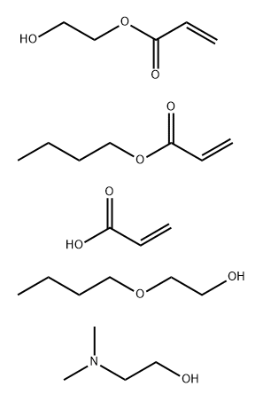 Acrylic copolymer resin Struktur