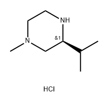 Piperazine, 1-methyl-3-(1-methylethyl)-, hydrochloride (1:2), (3S)- Struktur