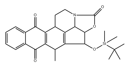 1H,3H-2-Oxa-12a-azabenzo[k]cyclopent[cd]acephenanthrylene-1,5,10-trione,  3-[[(1,1-dimethylethyl)dimethylsilyl]oxy]-2a,4,10b,11,12,12b-hexahydro-4- Struktur