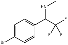 Benzenemethanamine, 4-bromo-N-methyl-α-(trifluoromethyl)- Struktur