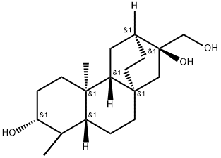 (3ALPHA,5BETA,8ALPHA,9BETA,10ALPHA,12ALPHA)-阿替生烷-3,16,17-三醇, 115783-44-3, 結(jié)構(gòu)式