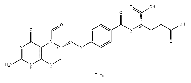 Calcium (6R)-folinate Struktur