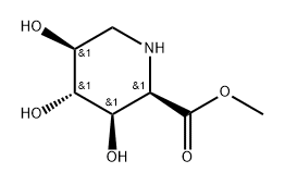 [2R-(2a,3a,4b,5a)]-3,4,5-Trihydroxy-2-piperidinecarboxylic acid methyl ester Struktur