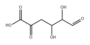 4-Deoxy-5-keto-hexuronic acid Struktur