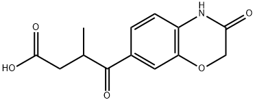 2H-1,4-Benzoxazine-7-butanoic acid, 3,4-dihydro-β-methyl-γ,3-dioxo- Struktur