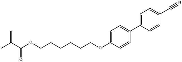 POLY[6-[4-(4-CYANOPHENYL)PHENOXY]HEXYL Struktur