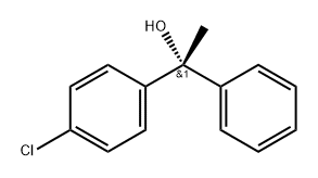 Benzenemethanol, 4-chloro-α-methyl-α-phenyl-, (αR)- Struktur