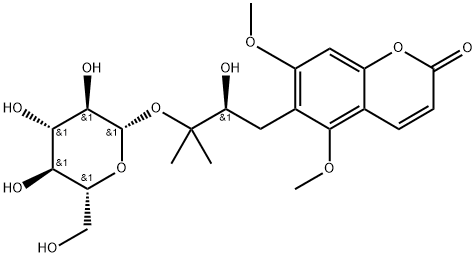 (-)-Toddalolactone 3′-O-β-D-glucopyranoside