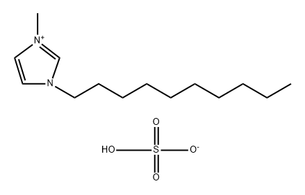 1H-Imidazolium, 3-decyl-1-methyl-, sulfate (1:1) Struktur