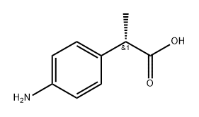 Benzeneacetic acid, 4-amino-α-methyl-, (αS)- Struktur