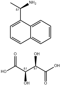 1-NaphthaleneMethanaMine, α-Methyl-, (αR)-, (2R,3R)-2,3-dihydroxybutanedioate Struktur