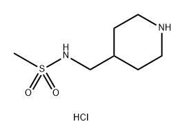 Methanesulfonamide, N-(4-piperidinylmethyl)-, hydrochloride (1:1) Struktur