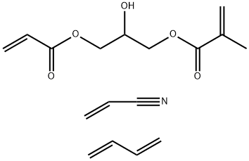 POLY(ACRYLONITRILE-CO-BUTADIENE-CO-ACRY& Struktur