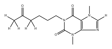 Pentoxifylline-d6 Struktur