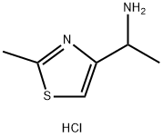 4-Thiazolemethanamine, .alpha.,2-dimethyl-, hydrochloride (1:1) Struktur