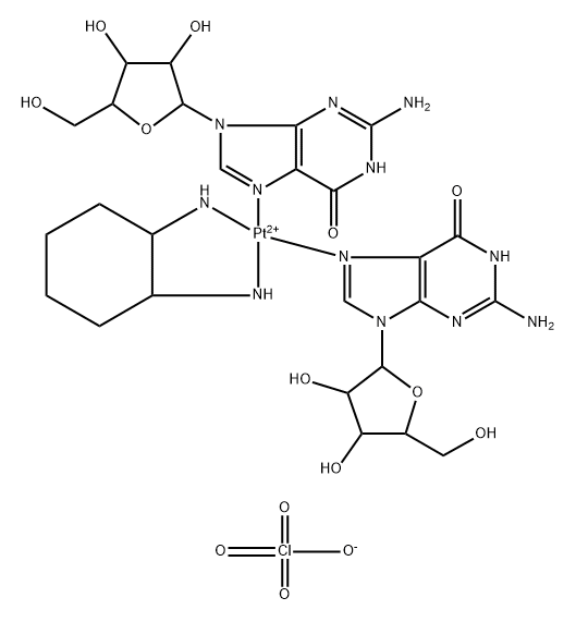 cyclohexyldiamine-guanosine platinum IV Struktur