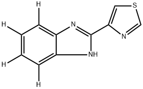 Thiabendazole-d4 (benzimidazole-4,5,6,7-d4) Struktur