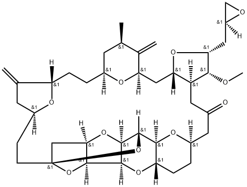 11,15:18,21:24,28-Triepoxy-7,9-ethano-12,15-methano-9H,15H-furo[3,2-i]furo[2',3':5,6]pyrano[4,3-b][1,4]dioxacyclopentacosin-5(4H)-one, hexacosahydro-3-methoxy-26-methyl-20,27-bis(methylene)-2-[(2S)-2-oxiranylmethyl]-, (2R,3R,3aS,7R,8aS,9S,10aR,11S,12R,13aR,13bS,15S,18S,21S,24S,26R,28R,29aS)-