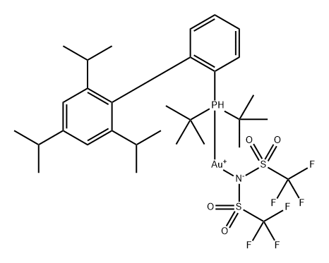 tBuXphos AuNTf2 Struktur