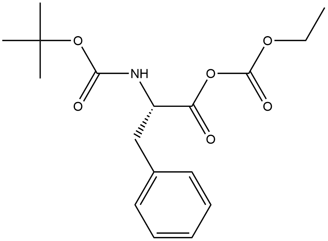 L-Phenylalanine, N-[(1,1-dimethylethoxy)carbonyl]-, anhydride with ethyl hydrogen carbonate