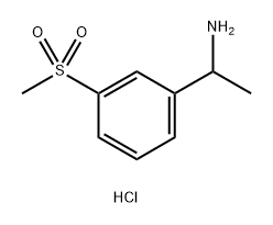 1-(3-methanesulfonylphenyl)ethan-1-amine
hydrochloride Struktur