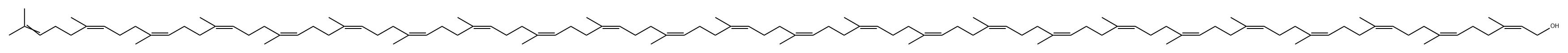 2,6,10,14,18,22,26,30,34,38,42,46,50,54,58,62,66,70,74,78,82,86,90,94-Hexanonacontatetracosaen-1-ol, 3,7,11,15,19,23,27,31,35,39,43,47,51,55,59,63,67,71,75,79,83,87,91,95-tetracosamethyl-, (all-Z)- (9CI) Struktur
