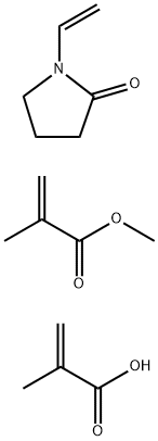 2-Propenoic acid, 2-methyl-, C10-20-branched and linear alkyl esters, polymers with Me methacrylate and vinylpyrrolidone Struktur