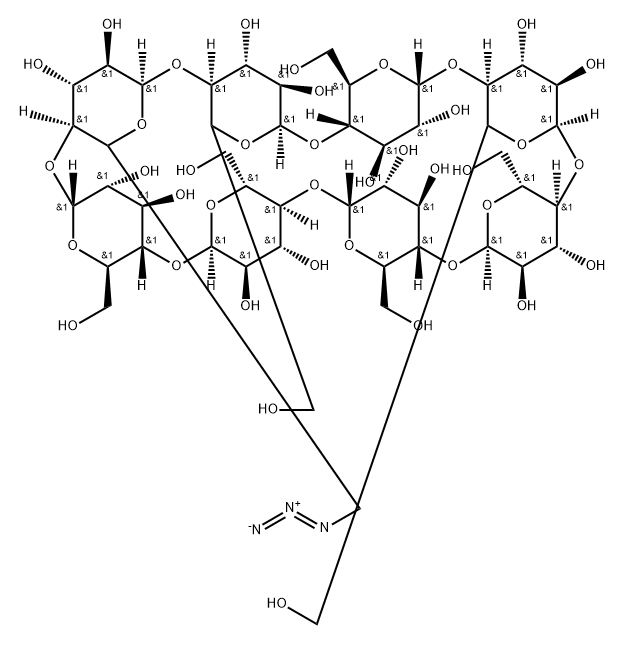 Mono-6-deoxy-6-azido-γ-cyclodextrin Struktur