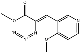 2-Propenoic acid, 2-azido-3-(4-methoxy-3-pyridinyl)-, methyl ester, (2Z)- Struktur