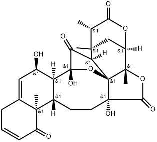 1,17:2,6-Dimethano-8H-naphtho[1,2-f]furo[3,4-b:2,3-c']bisoxocin-4,8,11,19(1H,8aH)-tetrone, 2,3,6,6a,9,10,10a,10b,14,16,16a,17-dodecahydro-8a,16,17-trihydroxy-2,3,6a,10b-tetramethyl-, (1S,2S,3S,6R,6aS,8aR,10aS,10bR,16R,16aS,17R,18aR)- Struktur