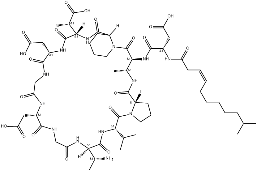 Aspartocin D Struktur