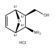 diexo-(3-amino-7-oxabicyclo[2.2.1]hept-5-en-2-yl)methanol hydrochloride Struktur